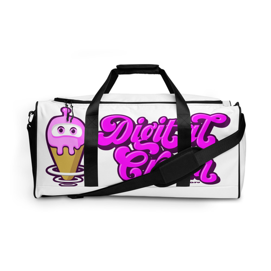 Digital Cream Duffle Bag by Kalei Poteat